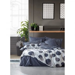 Cotton Box-ის ორსაწოლიანი კომპლექტი - კოდი: CBR95 orva indigo