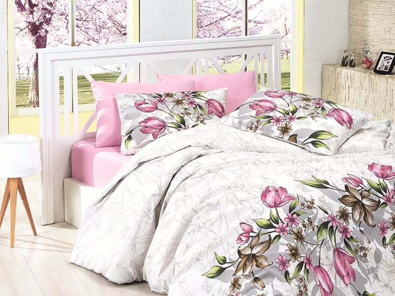 First Choice-ს ფირმის ორსაწოლიანი კომპლექტი - ⭐️ კოდი: FC13 Riella Pembe Pink