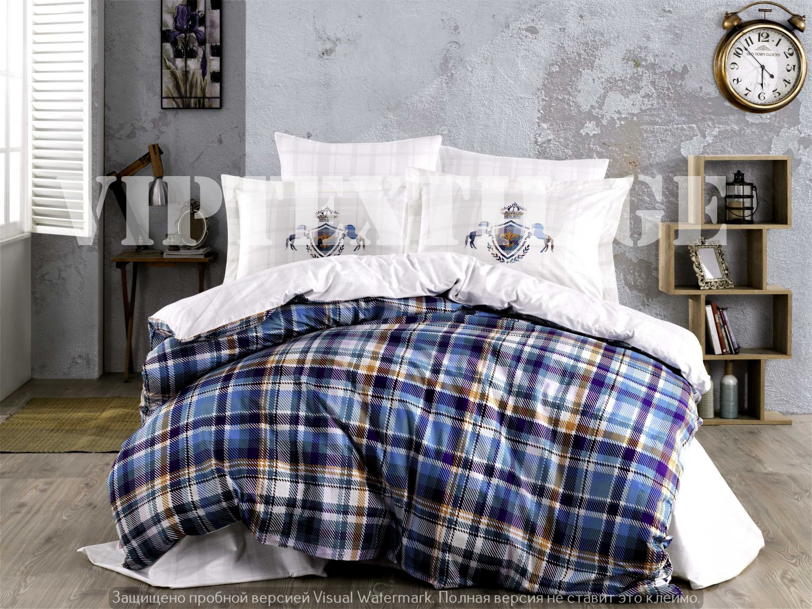 ორსაწოლიანი პოპლინი (Hobby- ს) – კოდი: Hob02 Adalia Blue